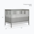 thumbnail image 2 of Dream On Me Synergy 5 in 1 Convertible Crib, Cool Grey, 2 of 11