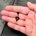 thumbnail image 2 of Body Candy Womens Steel Black Piercing Passion Heart Skull Mens Double Mount Belly Button Ring, 2 of 7