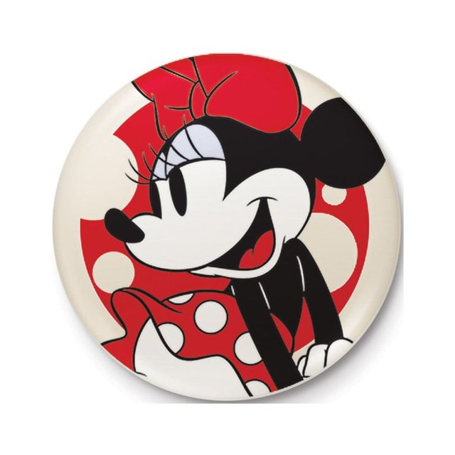 Disney - Insignia Minnie Mouse (Rojo, Negro, Blanco)