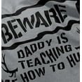 thumbnail image 5 of Beware Daddy Teaching Me to Hunt Toddler Boy Girl T Shirt Infant Toddler Brisco Brands 18M, 5 of 6