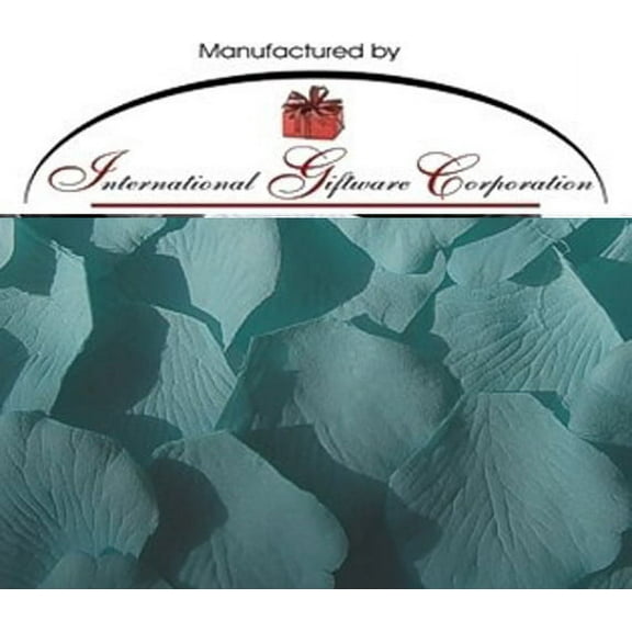 Aqua - 100 Silk Rose Petals Wedding Favors - Solid Colors - Wedding Reception and Party Supplies