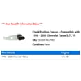 thumbnail image 2 of Crank Position Sensor - Compatible with 1996 - 2000 Chevy Tahoe 5.7L V8 1997 1998 1999, 2 of 2