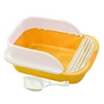 thumbnail image 4 of Caja de arena para gatos Sunnimix con marco Amarillo Grande, 4 of 8