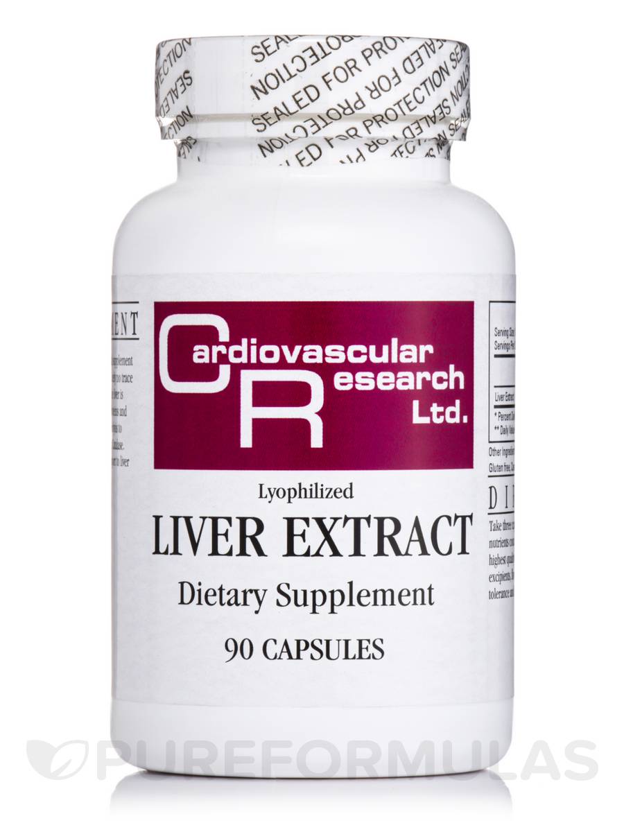 Cardiovascular Research Liver Extract 550 mg, 90 Capsules