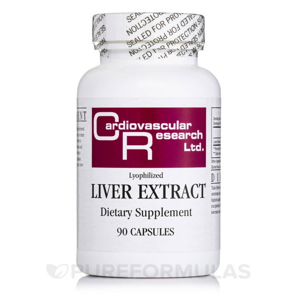Cardiovascular Research Liver Extract 550 mg, 90 Capsules Walmart