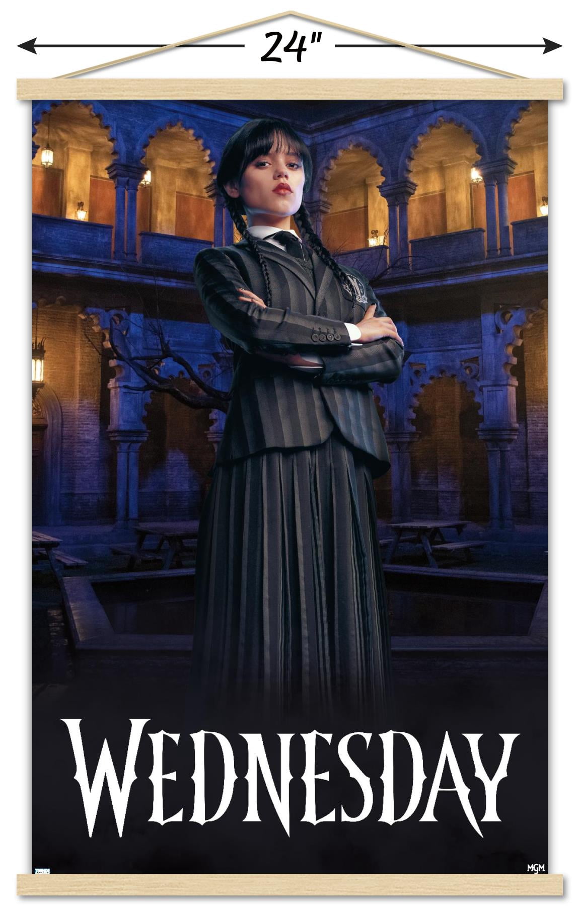 Wednesday - Portrait Wall Poster with Magnetic Frame, 22.375" x 34"