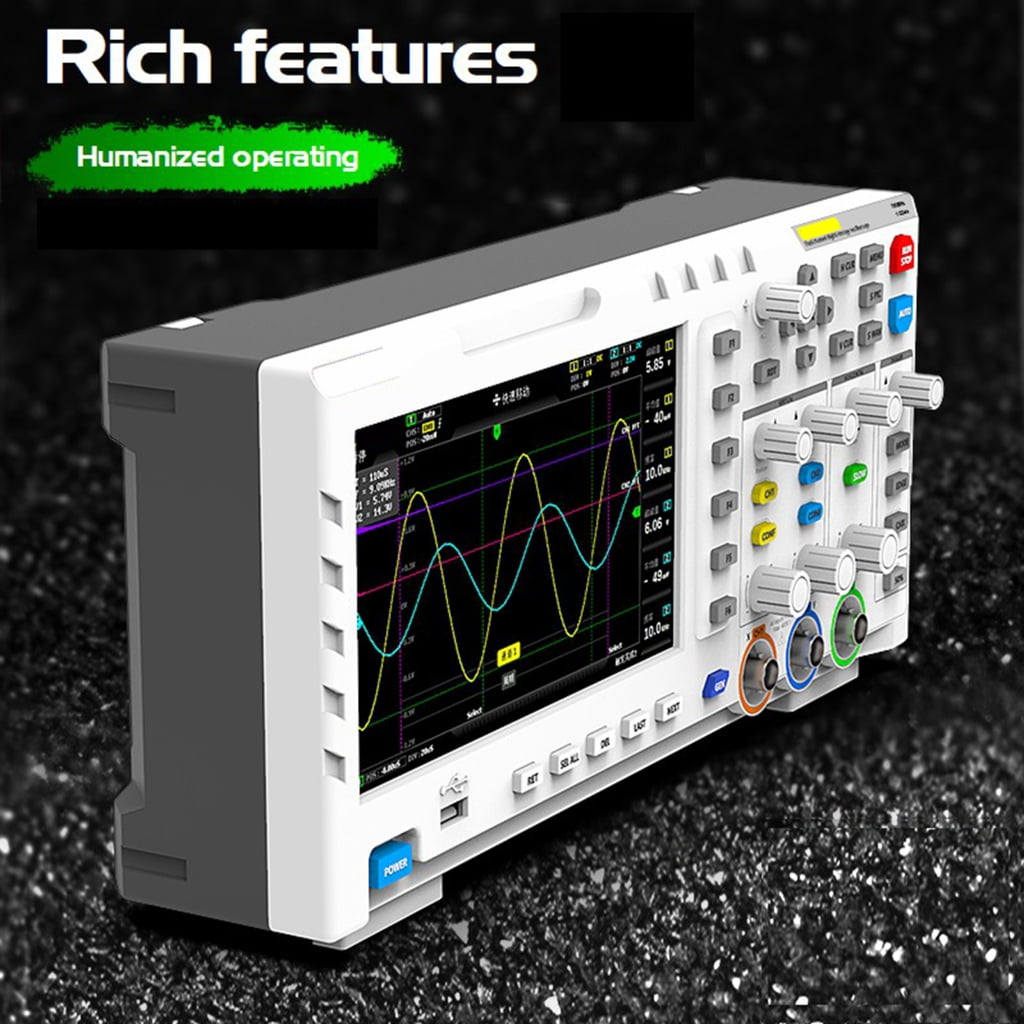 Speed Oscilloscope Integrated DDS Function Two Channel Internal Storage Waveform Management for Measurements