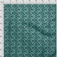 thumbnail image 4 of oneOone Cotton Poplin Turquoise Blue Fabric Asian Ikat Sewing Fabric By The Yard Printed Diy Clothing Sewing Supplies 56 Inch Wide, 4 of 4