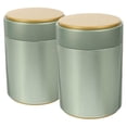 thumbnail image 1 of 2pcs Food Storage Canisters: Metal Containers with Airtight Lids for Loose Tea and Coffee Bean Tin Canisters for Tea Bags Green, 1 of 4