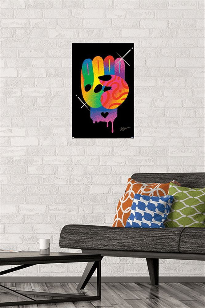 Jason Naylor - Fist of Color Wall Poster, 14.725" x 22.375"