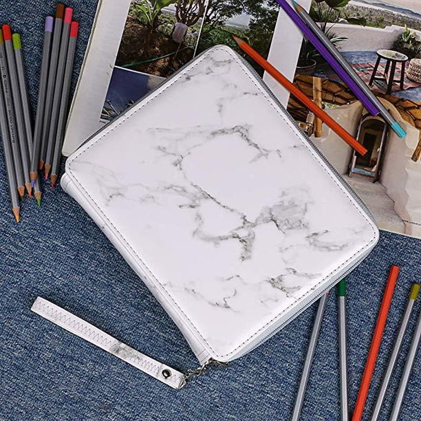 Estuche multifuncional para lápices de PU con 120 bolígrafos de colores