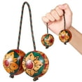 thumbnail image 1 of Wood Aslatua Shaker Rhythmic Ball Percussion Shaker African Shaker Hand Shaking Ball, 1 of 7