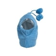 thumbnail image 1 of Toddlers One Hole Winter Flake Pom Ski Mask (2 pack), Blue, 1 of 2