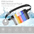 thumbnail image 2 of Paquete de 2 bolsas impermeables para teléfono Ipx8, bolsa impermeable, riñonera ajustable para nadar en la playa y bucear JFHHH pequeña, 2 of 5