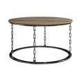 thumbnail image 4 of Castle Place Classic 3- Pieces Coffee Table Set, Brown Oak, 4 of 12