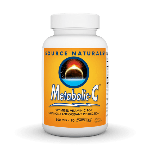 Source Naturals Metabolic C, Optimized Vitamin C for Enhanced Antioxidant Protection*, 500 mg - 90 Capsules