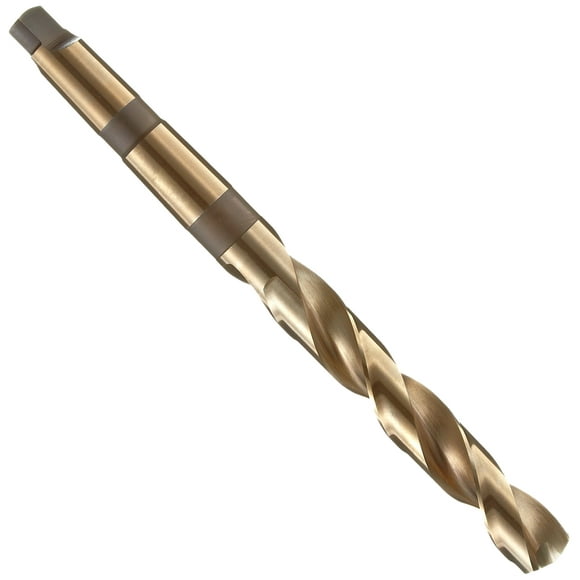 Precision Twist 209CO Cobalt Steel Taper Shank Drill Bit, Bronze Oxide Finish, Morse Taper Shank, Spiral Flute, 135 Degree Point Angle, 1 1/4"