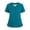 Blue, variant on Light pink Scrubs Tops for Women Plus Size Scrub Tops Stretchy V-Neck Scrub Shirts Medical Scrub Tops Nursing Uniforms with Pockets Light pink L