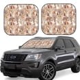 thumbnail image 1 of Fotbe Woodland Animals in Neutral Tones Juego de 2 Piezas de Parasoles para Parabrisas | Bloqueador Solar para Auto | Accesorios Plegables para Protección Solar Interior-Small, 1 of 6