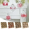 thumbnail image 1 of Bolas Decorativas De Plástico Juego de 9 bolas navideñas irregulares con forma de PET transparente para decorar el árbol, el hogar y las fiestas Yulucky, 1 of 9