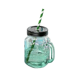 Glass Jars Drinking Water