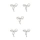 thumbnail image 2 of Minnieouse Broche de perlas Estilo simple Esmalte Pins Suéter Clips Vestido Clip Día de San Valentín Regalos para mujeres Adolescentes Niñas Plata 5Conjunto, 2 of 6