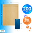 thumbnail image 2 of Brown Kraft Bubble Mailer Envelopes, 9.5 x 13 Inches. 200 Pack Mail Padded Envelopes Self Seal. Kraft Bubble Mailers. Tear-Resistant Mailing Envelope Padded. Sturdy Paper Mailer, 2 of 9