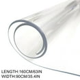 thumbnail image 2 of RKSTN The Transparent Transparent Table Film With Straight Tablecloth Made To Measure Choice Of Sizes Protective Film Table Protection 90 X 160 Cm, 2 of 8