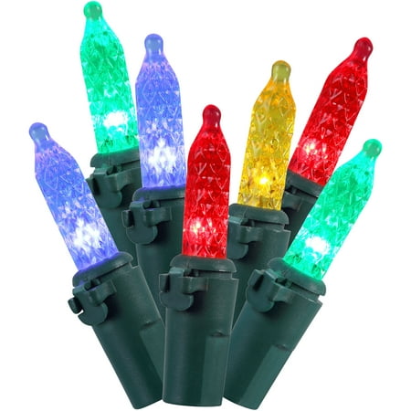 Holiday Time Indoor & Outdoor LED Multicolor M5 Lights, 54', 240 (Best Holiday Lights In Nj)