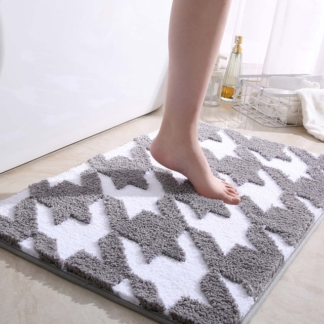 Felpudo para puerta de entrada, felpudo para pies, felpudo para baño, felpudo para cocina, felpudo absorbente para baño, material de goma duradero, 24 x 36 pulgadas, entrada de alto tráfico,