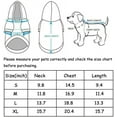 thumbnail image 3 of Dog Costumes Four-Legged Clothes Turtleneck Color Stripes Shirt Soft Puppy Pajamas Spring Summer Pet Blouse, 3 of 3