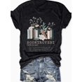thumbnail image 1 of PeCHaR Book Shirts for Women Booktrovert Reading Shirt Librarian Shirts Book Lover Gift Shirt Teacher Graphic Tee Tops, 1 of 5