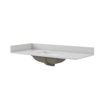 Craft   Main Qz49228r 49" Quartz Vanity Top - Carrara Vita