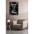 thumbnail image 2 of HFDF You are Capable of Amazg Thgs Quote | | Canvas Prt Home Decor Wall Art, Gallery Wrap ner , Black, 8x10inch Framed, 2 of 6