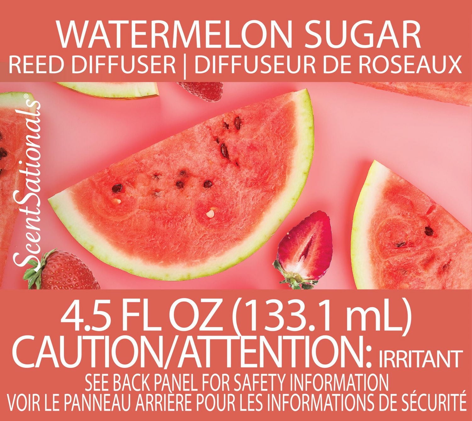 Diffuseur de roseaux ScentSationals - Melon d'eau sucrée AGE: 15+