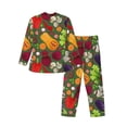 thumbnail image 2 of Kll Begetable Sleepwear Mens Flannel Pajamas,Long Cotton Pj Set, 2 of 9