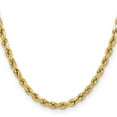 thumbnail image 2 of Primal Gold 10 Karat Yellow Gold 5.5mm Semi-solid Diamond-cut Rope Chain, 2 of 4
