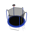 thumbnail image 5 of Yoneston 8FT Outdoor Trampoline with Basketball Hoop, 880LBS Heavy Duty Reinforced Trampoline with Safety Enclosure Net and Ladder for Kids Teens Adults, Blue, 5 of 10