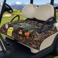 thumbnail image 3 of Whosucclay Dead Leaf and Deer Pattern Folding Golf Cart Seat Covers 4 Convenient Pockets, Golf Cart Seat Towel for EZGO Yamaha Carts, 3 of 9