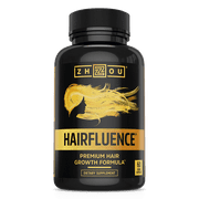 Premium Hair Growth Formula, 60 Ct, Hairfluence by Zhou Nutrition