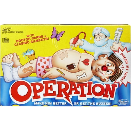 Classic Family Favorite Operation Game, Ages 6 and (Top 10 Best Games For Girls)