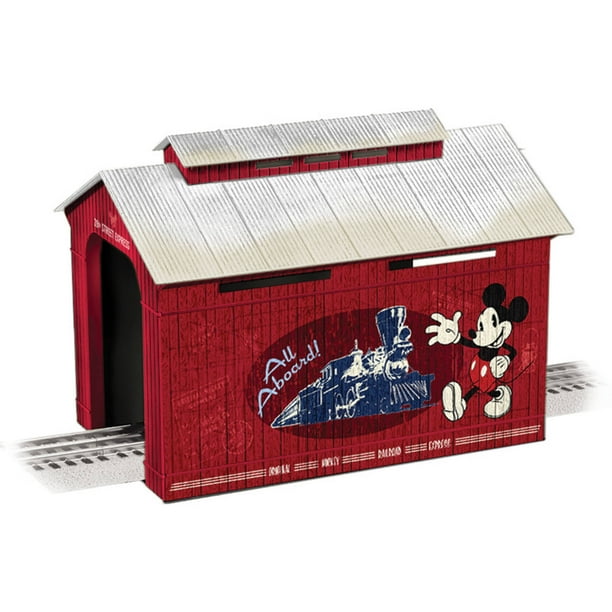 Lionel Disney Red Covered O Gauge Bridge Model Train NonOperating