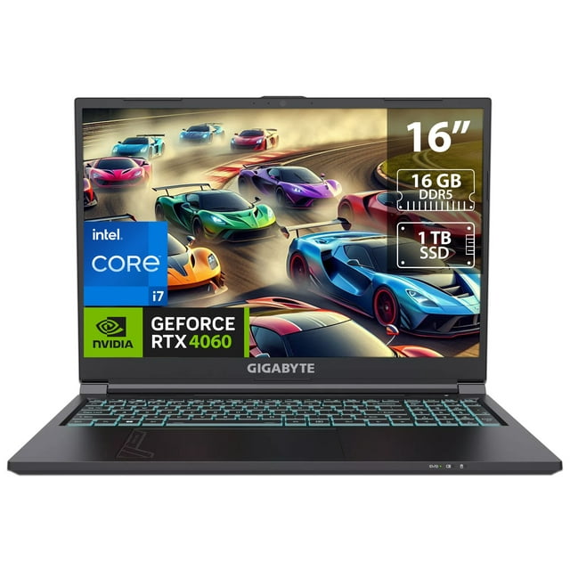 Laptop Gamer Gigabyte G6 Intel Core i7 13620H RAM 16GB SSD 1TB Pantalla de 16" GeForce RTX 4060 W11H Teclado Versión en Inglés