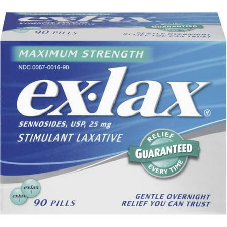Ex-Lax Stimulant Maximum Strength Laxative, 90ct - Walmart.com