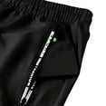 thumbnail image 5 of Ndbuld Men's Athletic Pants Casual Sport Pocket D Zipper Solid Color Elastic Waist Cargo Pants Black,L, 5 of 9