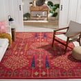 thumbnail image 2 of SAFAVIEH Heritage Kynaston Floral Wool Area Rug, Red/Multi, 8' x 8' Square, 2 of 7
