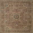thumbnail image 1 of Ahgly Company Machine Washable Indoor Square Traditional Peru Brown Area Rugs, 8' Square, 1 of 7