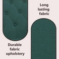 thumbnail image 6 of vidaXL 47” W Small Loveseat, Fabric Chesterfield Sofa, 2 Seater Couch for Living Room, Dark Green, 6 of 14
