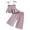 Pink, variant on WOYY Toddler Girls Summer Outfits Cute Smocked Peplum Camisole Pants Set, Sizes 2-3T