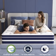 GUUKIN 12 inch Twin Mattress, Memory Foam & Spring Hybrid Medium Comfort Twin Size in a Box,Adult